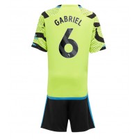 Echipament fotbal Arsenal Gabriel Magalhaes #6 Tricou Deplasare 2023-24 pentru copii maneca scurta (+ Pantaloni scurti)